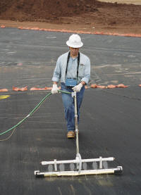Leak Location Services Inc Geomembrane Survey Liner Integrity Surveys ASTM Bare Liner