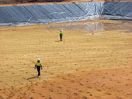 Leak Location Services Inc Geomembrane Survey Liner Integrity Surveys ASTM Survey