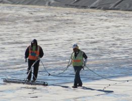 Water Reclamation Ponds Lancaster California Bare Liner Survey