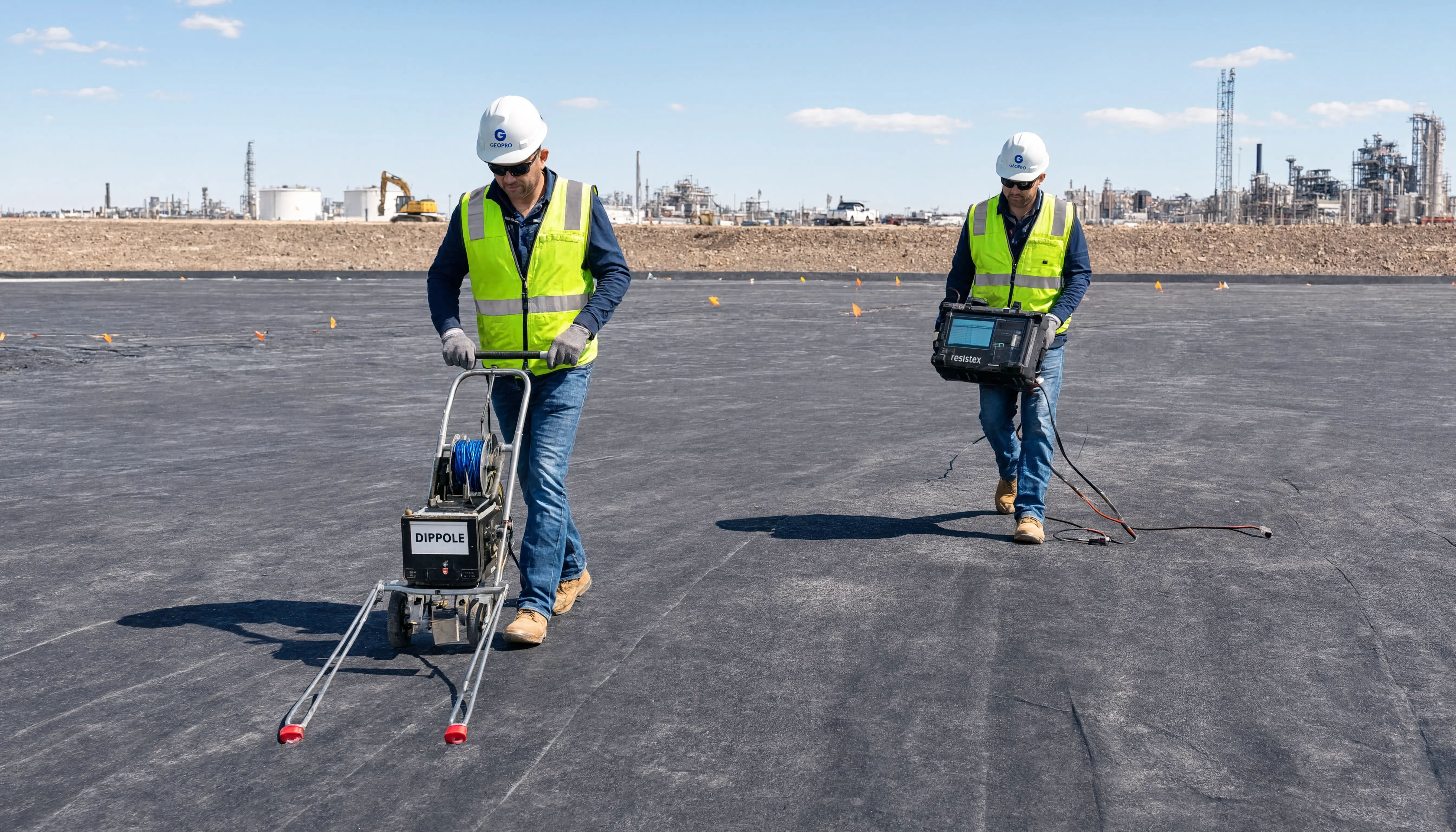 leak survey crew conducting a survey